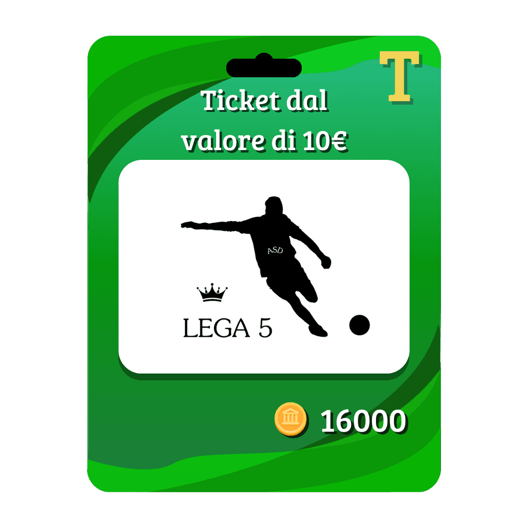 Premio per 16000 punti Lega 5 Club