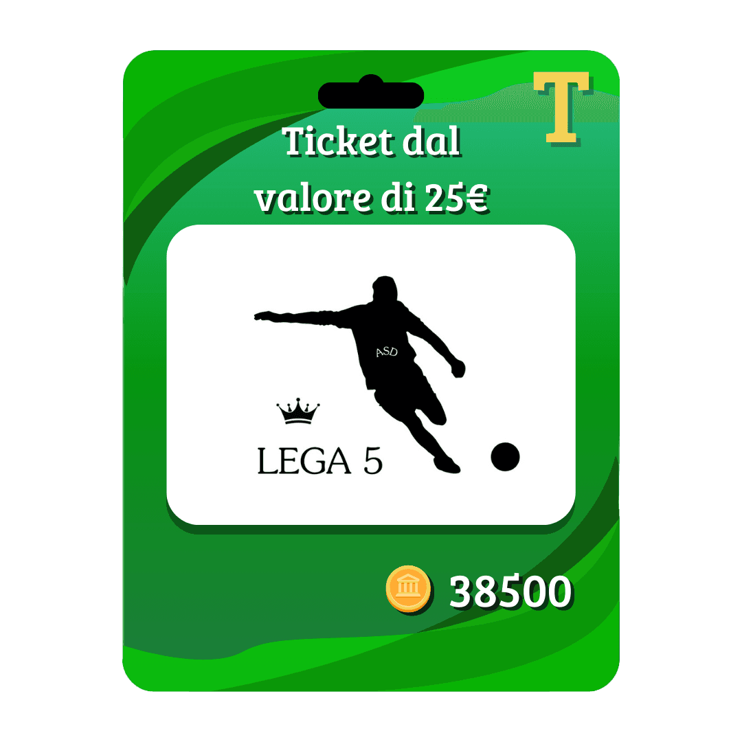 Premio per 38500 punti Lega 5 Club